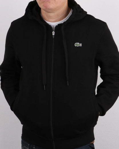 Lacoste Full Zip Hoodie Black