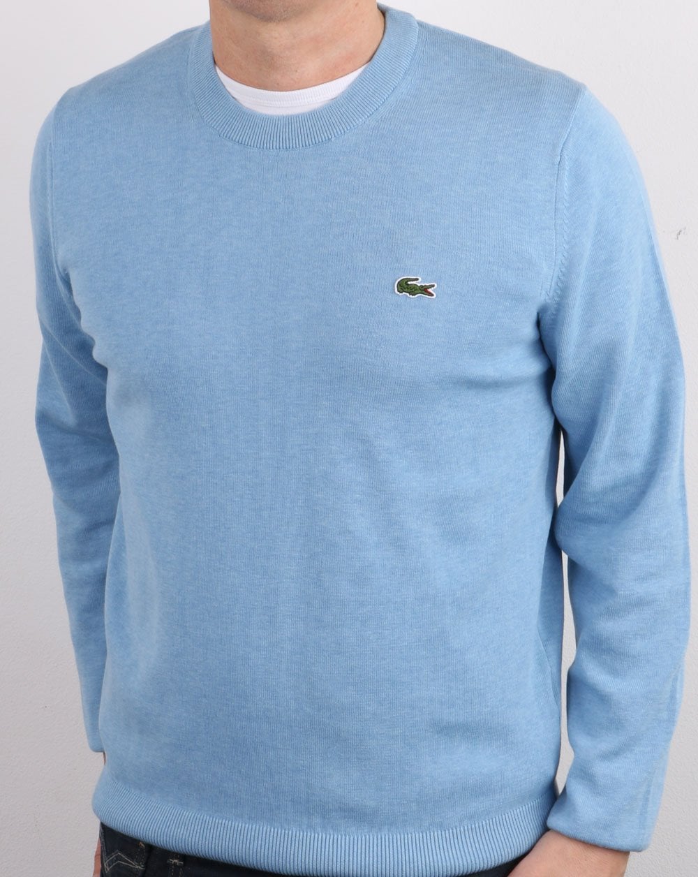 Lacoste Crew Neck Knit Jumper Blue