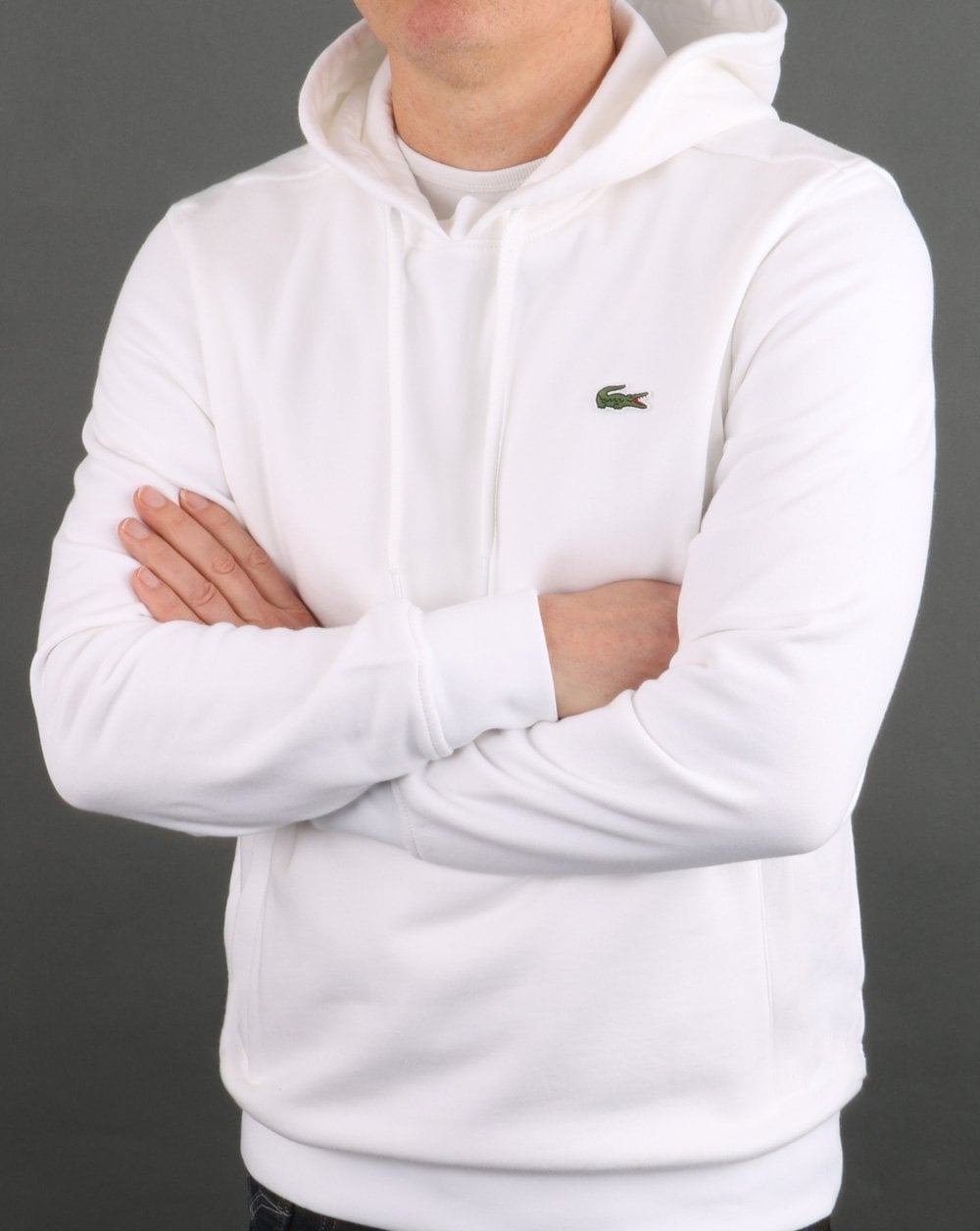 Lacoste Hooded Sweatshirt White