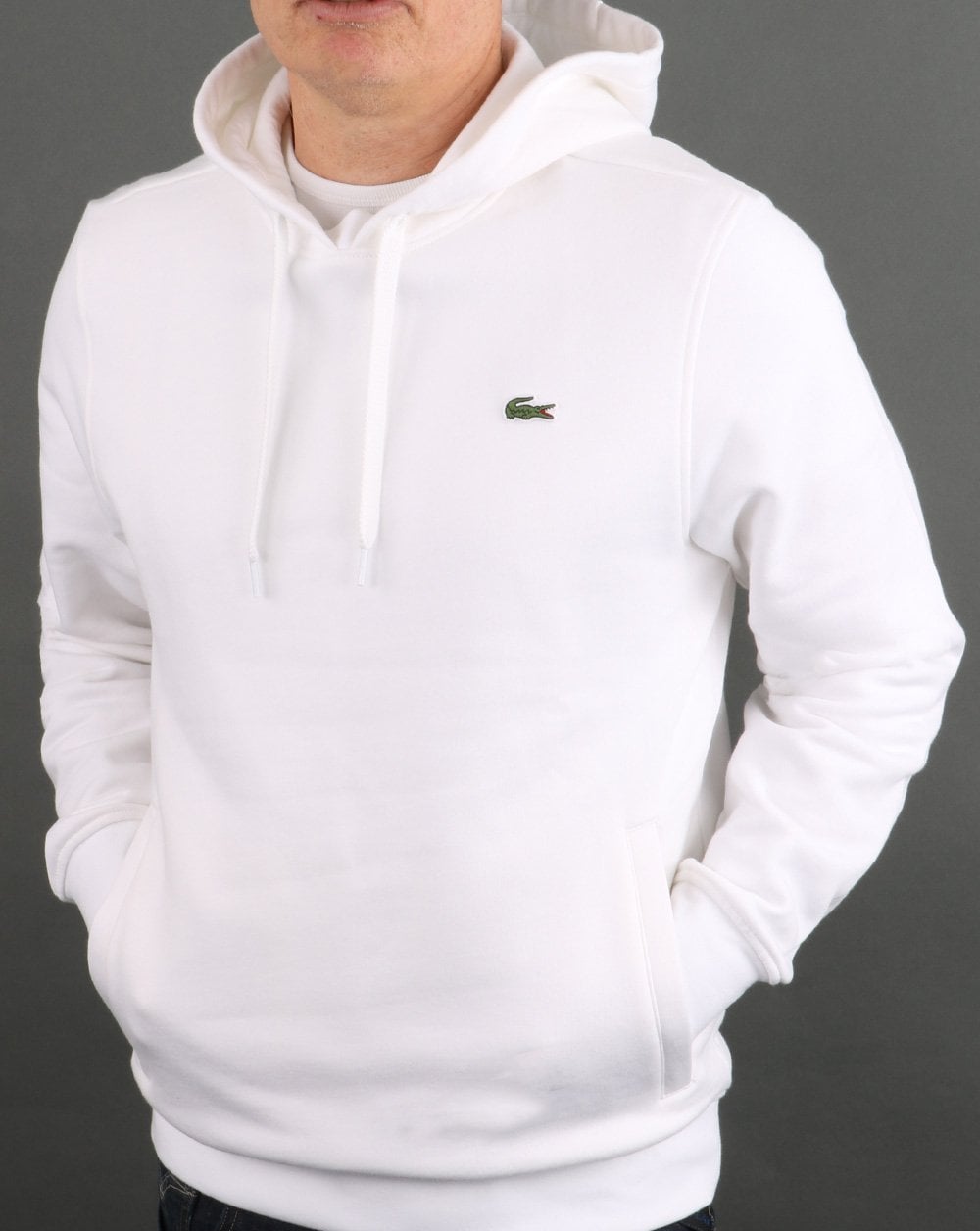 Lacoste Hooded Sweatshirt White