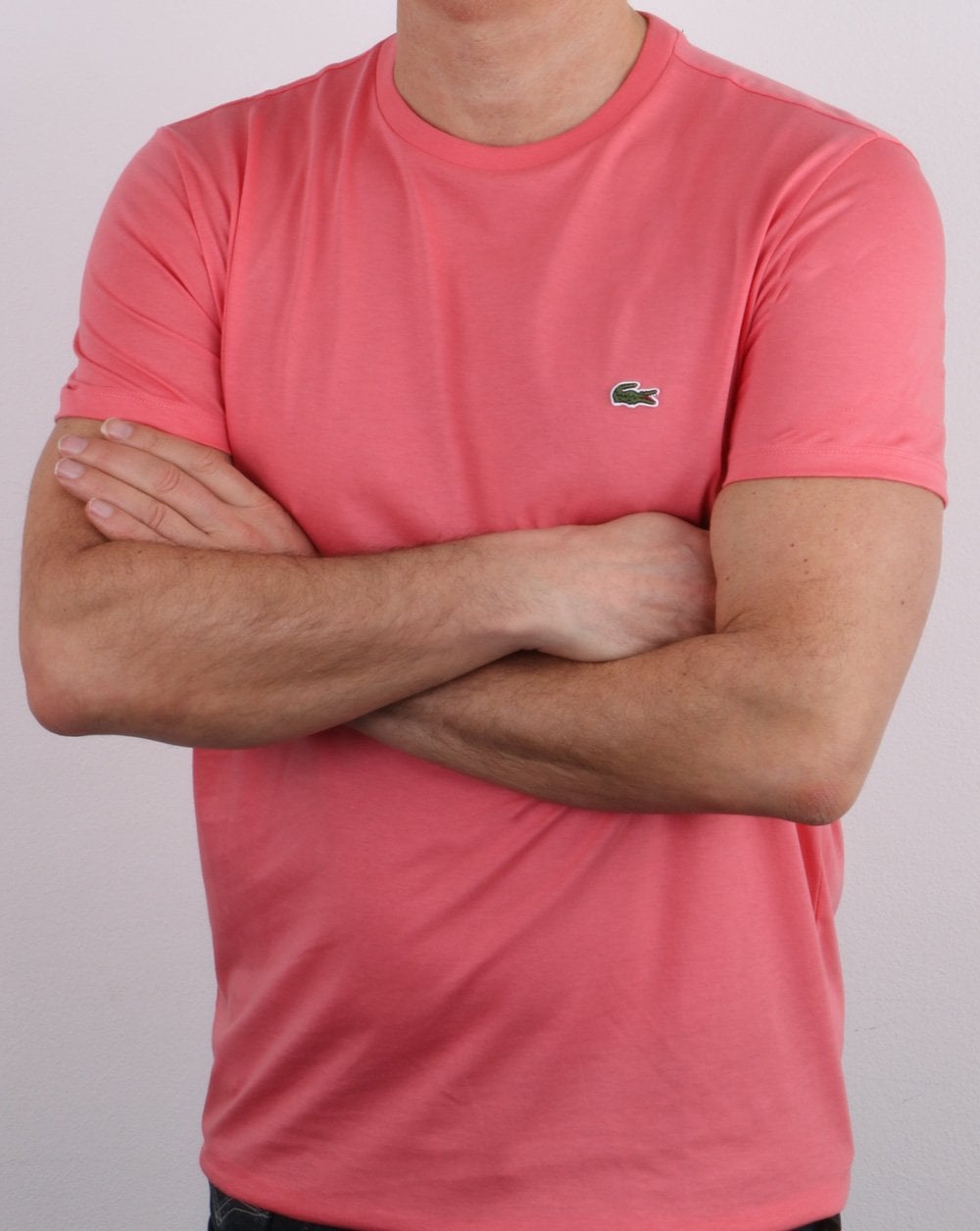 Lacoste Crew Neck T-shirt Coral
