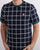 Fila Vintage Window Check T Shirt Navy