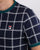 Fila Vintage Window Check T Shirt Navy