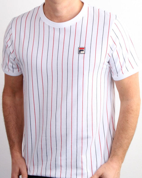 Fila Vintage Striped T Shirt White/multi
