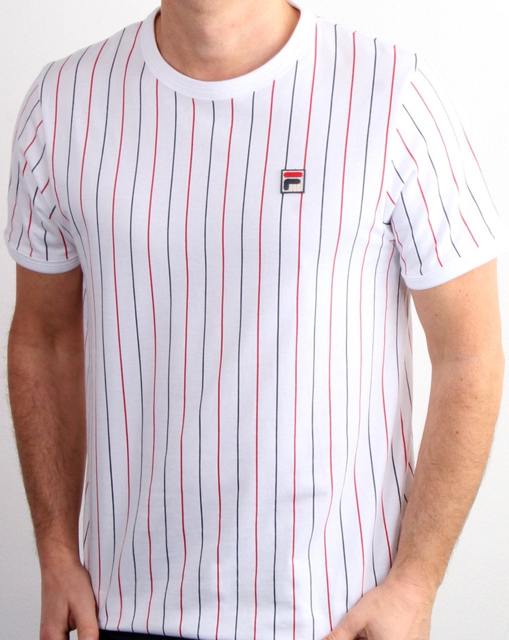 Fila Vintage Striped T Shirt White/multi