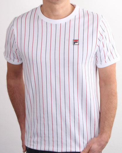Fila Vintage Striped T Shirt White/multi