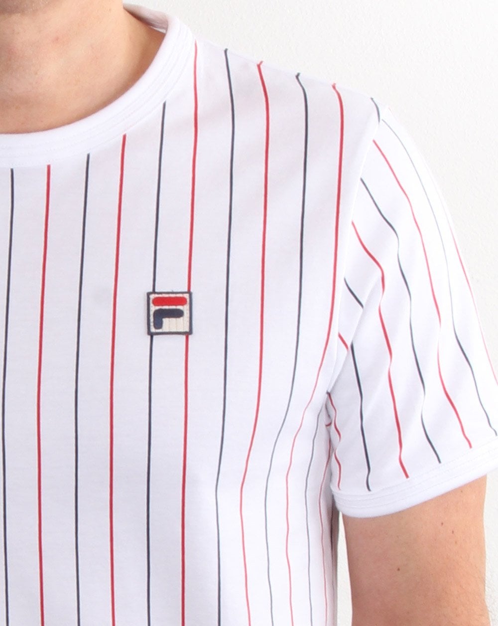 Fila Vintage Striped T Shirt White/multi