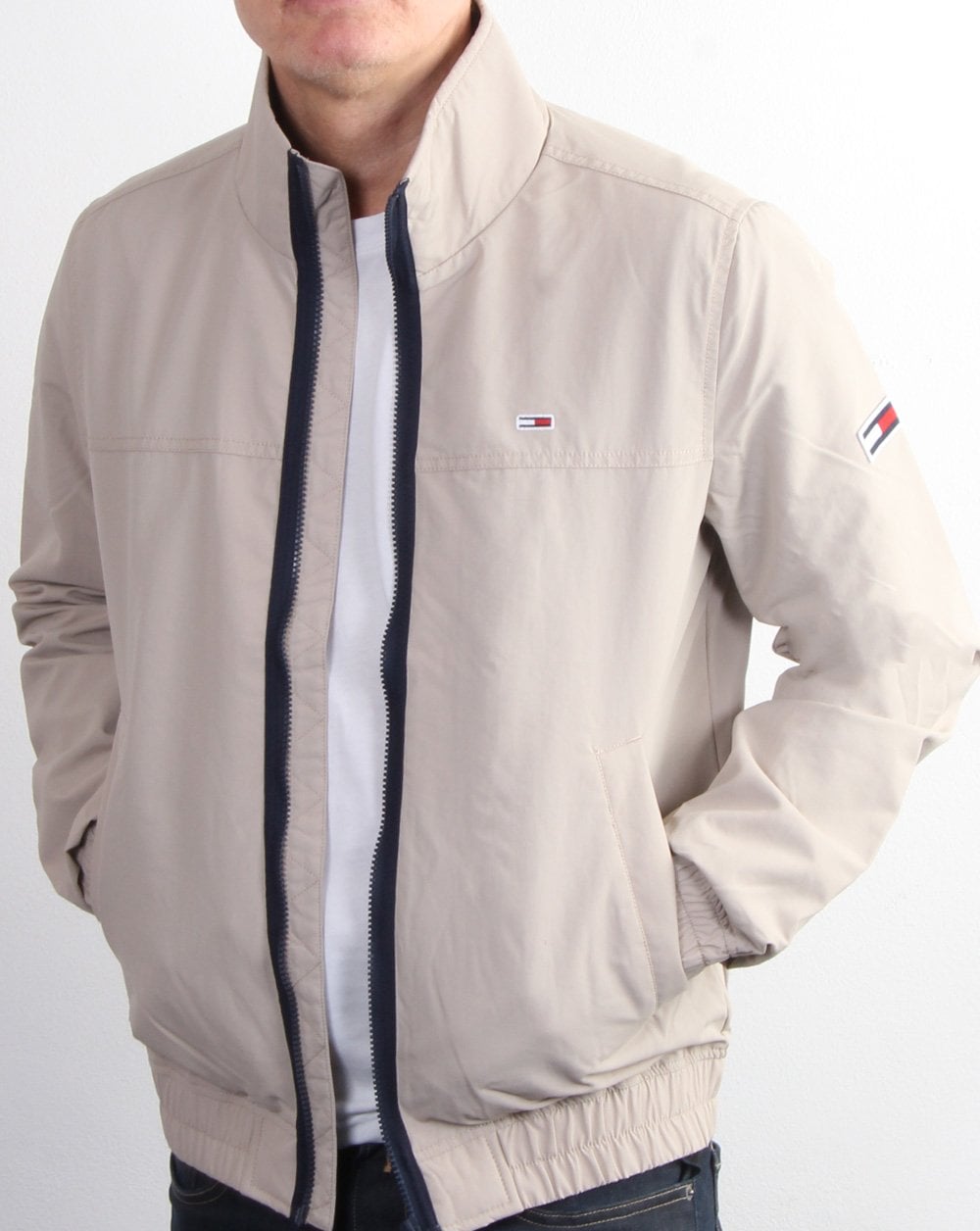 Tommy Jeans Essential Bomber Jacket Stone