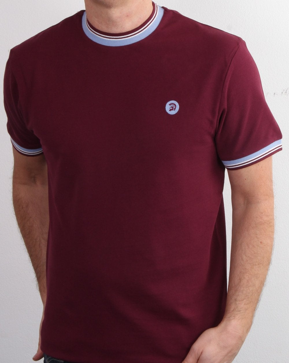 Trojan Tipped Pique T-shirt Port