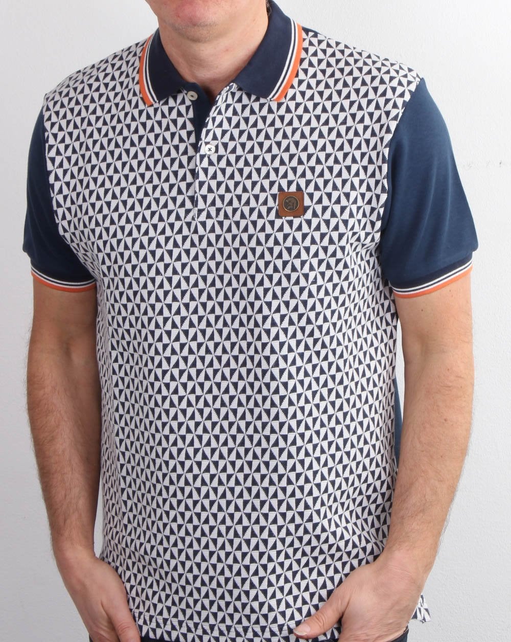 Trojan Diamond Polo Shirt Navy