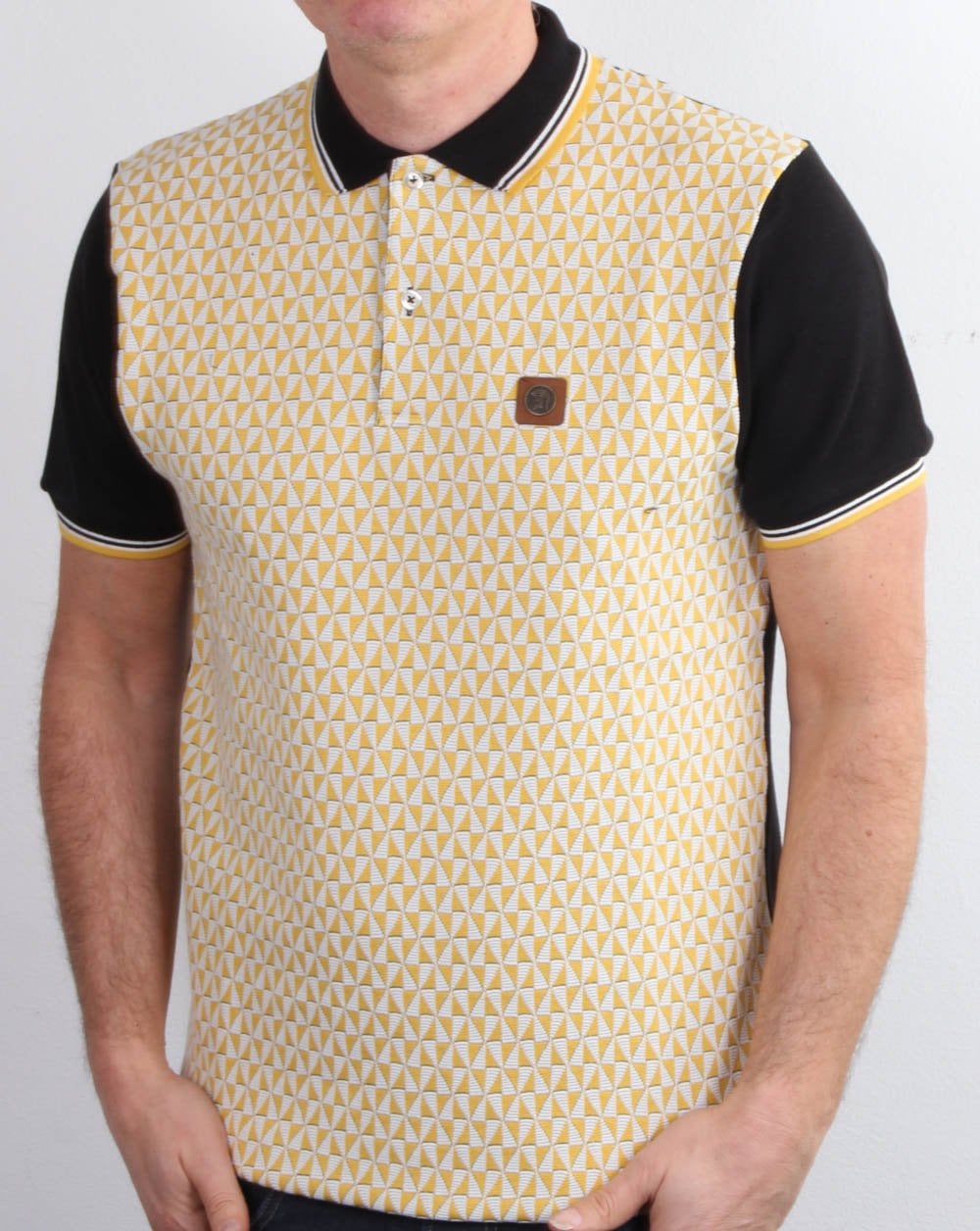 Trojan Diamond Polo Shirt Black/Gold