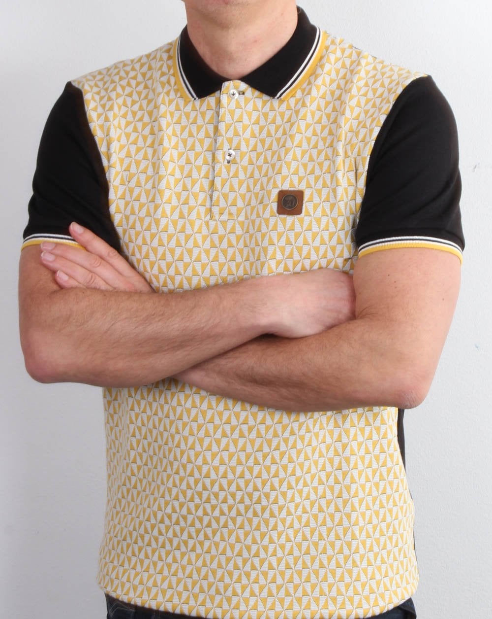Trojan Diamond Polo Shirt Black/Gold