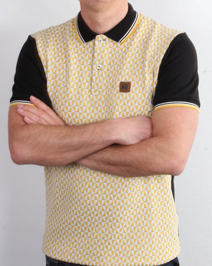 Trojan Diamond Polo Shirt Black/Gold