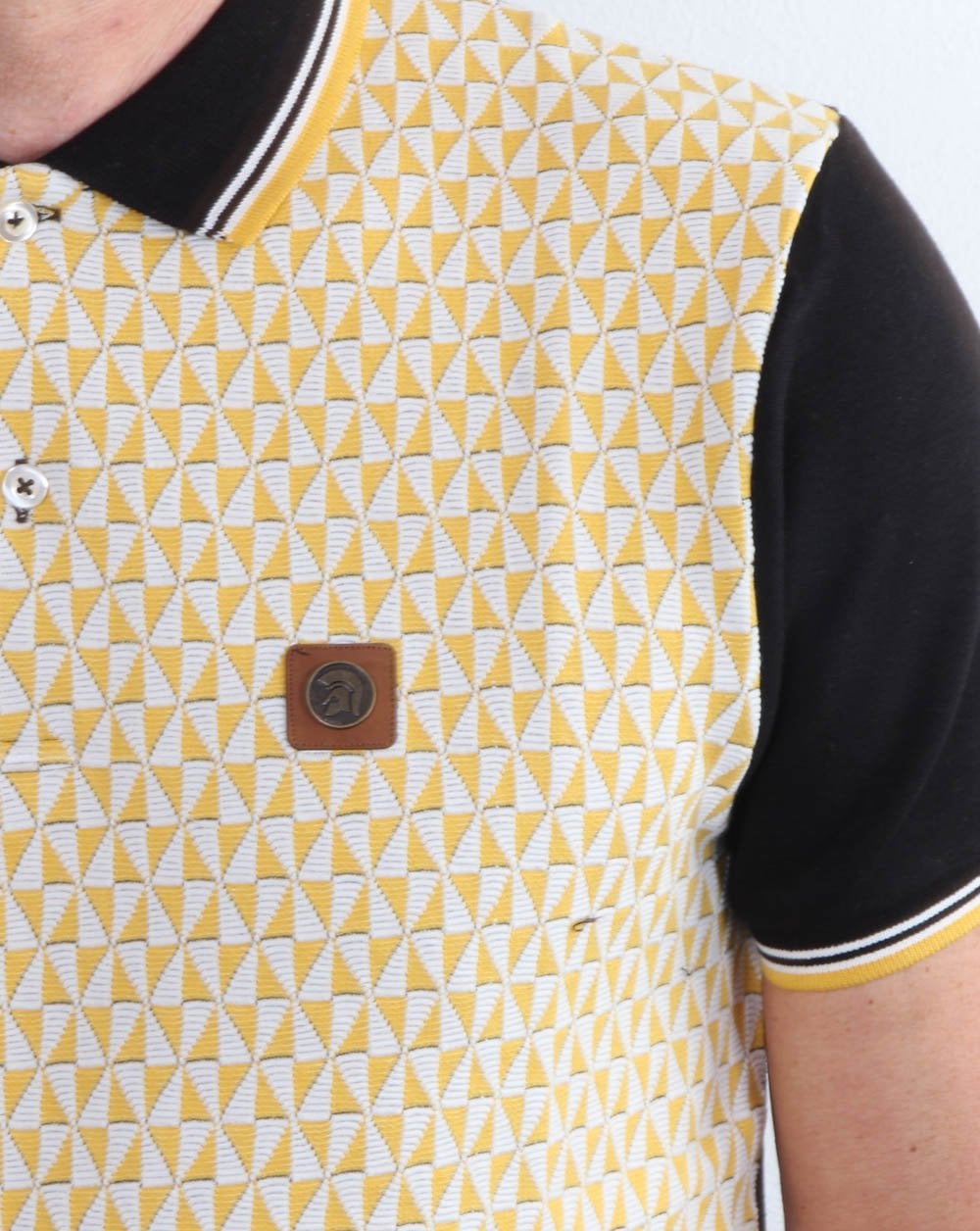 Trojan Diamond Polo Shirt Black/Gold