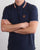 Trojan Tipped Pique Polo Shirt Navy