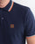 Trojan Tipped Pique Polo Shirt Navy