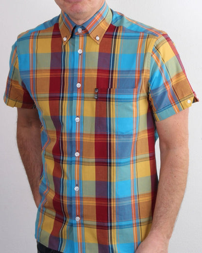 Trojan Check Shirt Mustard