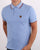 Trojan Tipped Pique Polo Shirt Sky