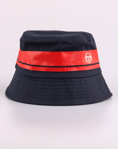 Sergio Tacchini Masters Bucket Hat Navy/red