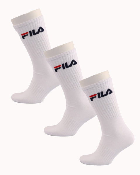 Fila Vintage 3 Pack Tennis Socks White
