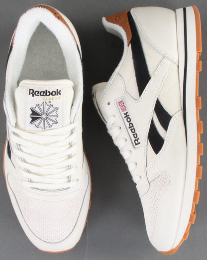 Reebok Classic Leather Trainers Chalk/Black