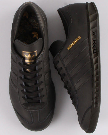 Adidas Hamburg Leather Trainers Black