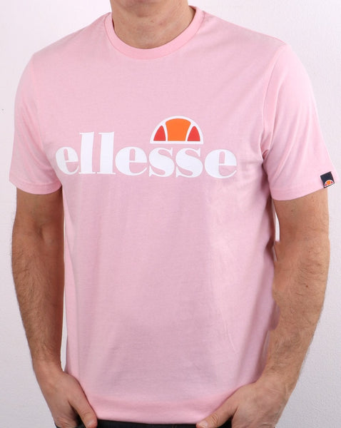 Ellesse Logo T Shirt Light Pink