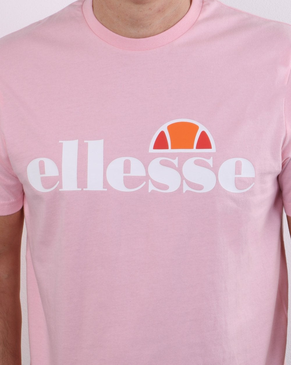 Ellesse Logo T Shirt Light Pink