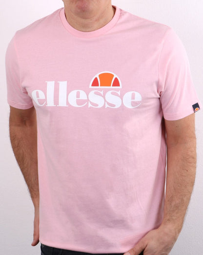 Ellesse Logo T Shirt Light Pink