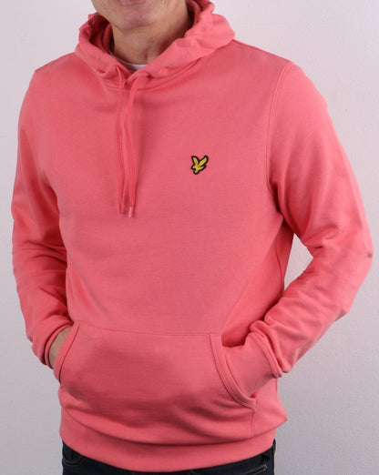 Lyle And Scott Pullover Hoodie Coral Pink