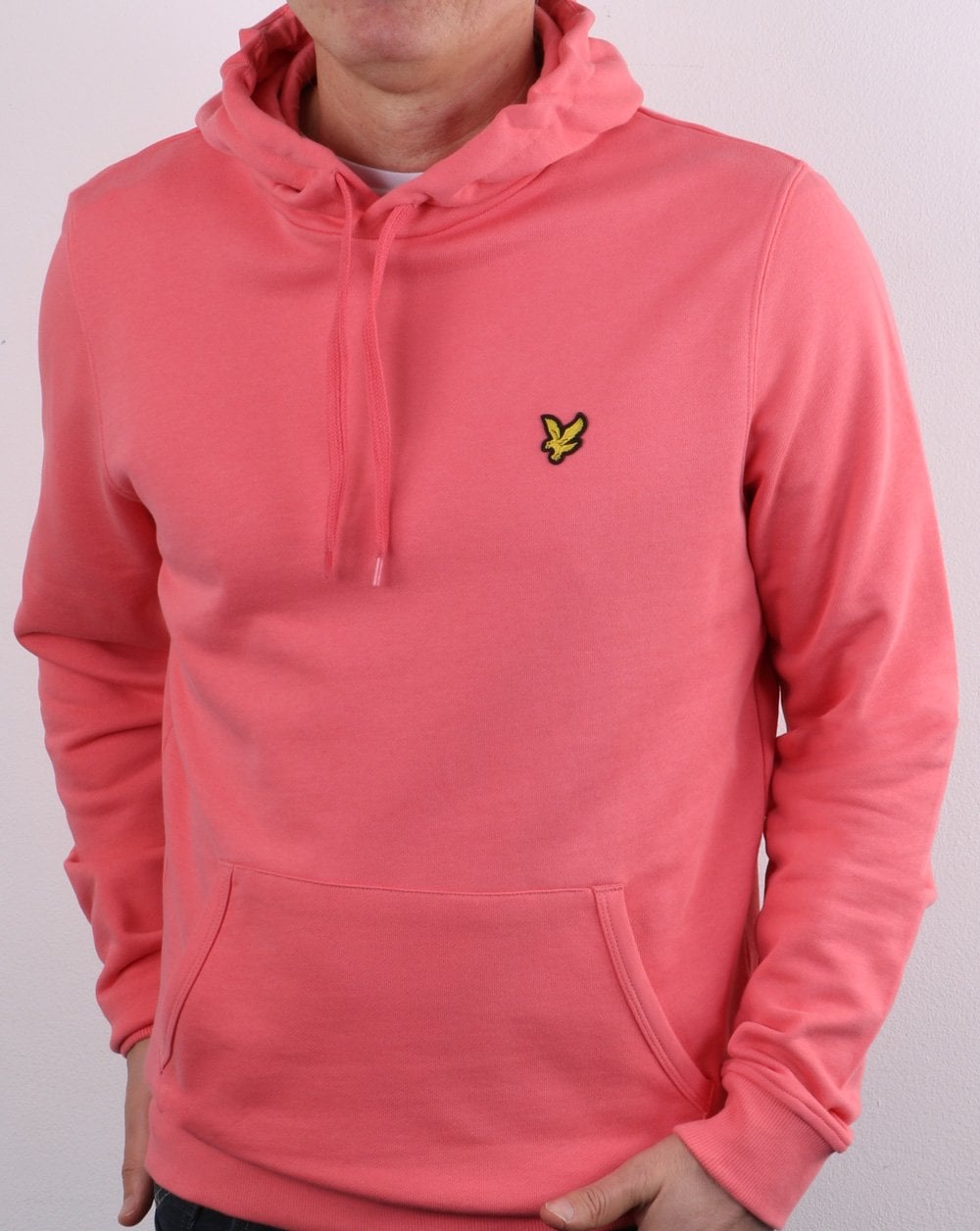 Lyle And Scott Pullover Hoodie Coral Pink