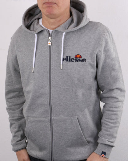 Ellesse Full Zip Hoody Grey Marl