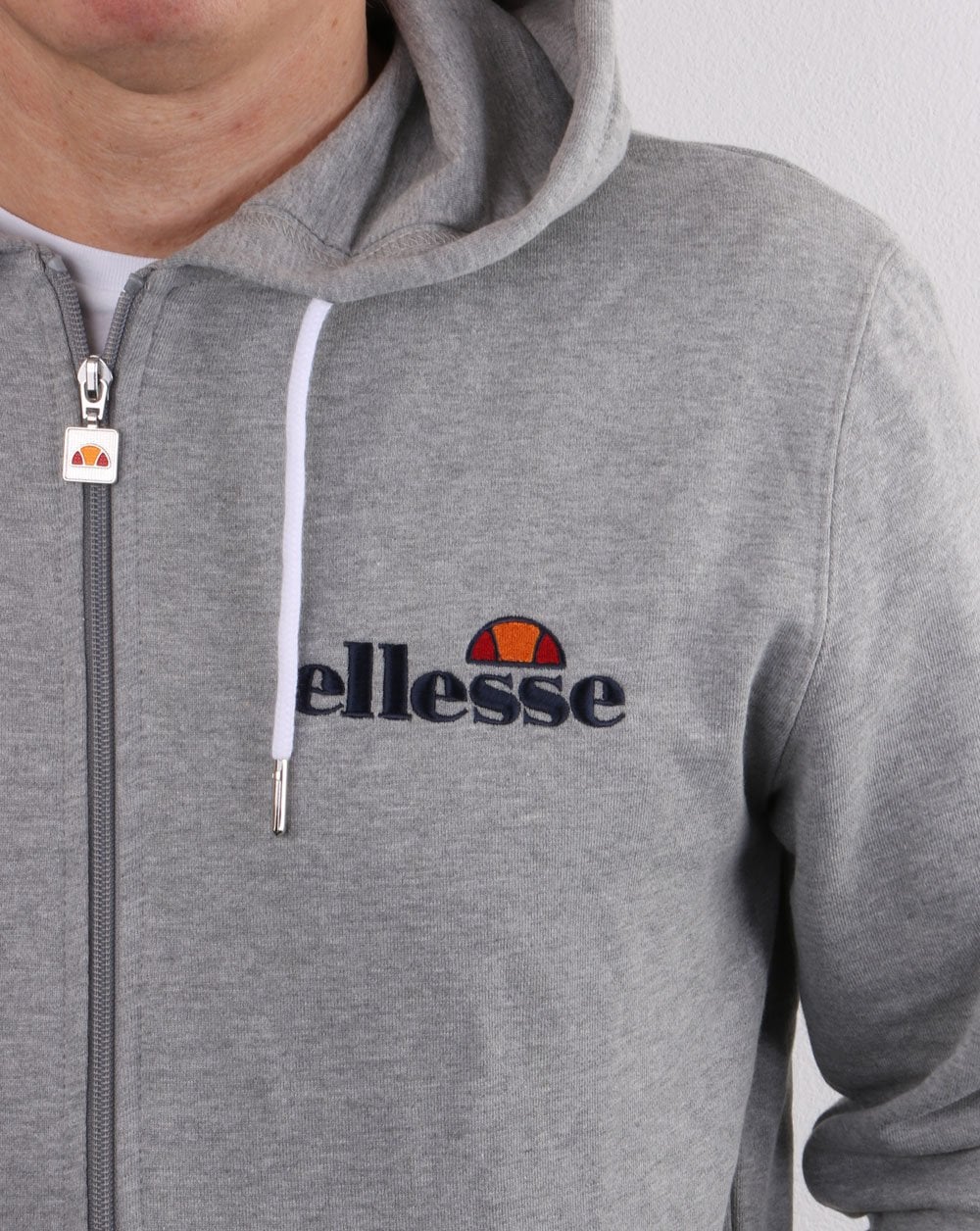 Ellesse Full Zip Hoody Grey Marl