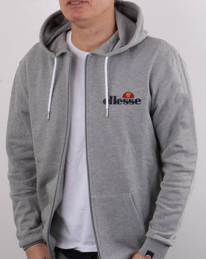 Ellesse Full Zip Hoody Grey Marl