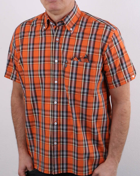 Trojan Check Shirt Orange