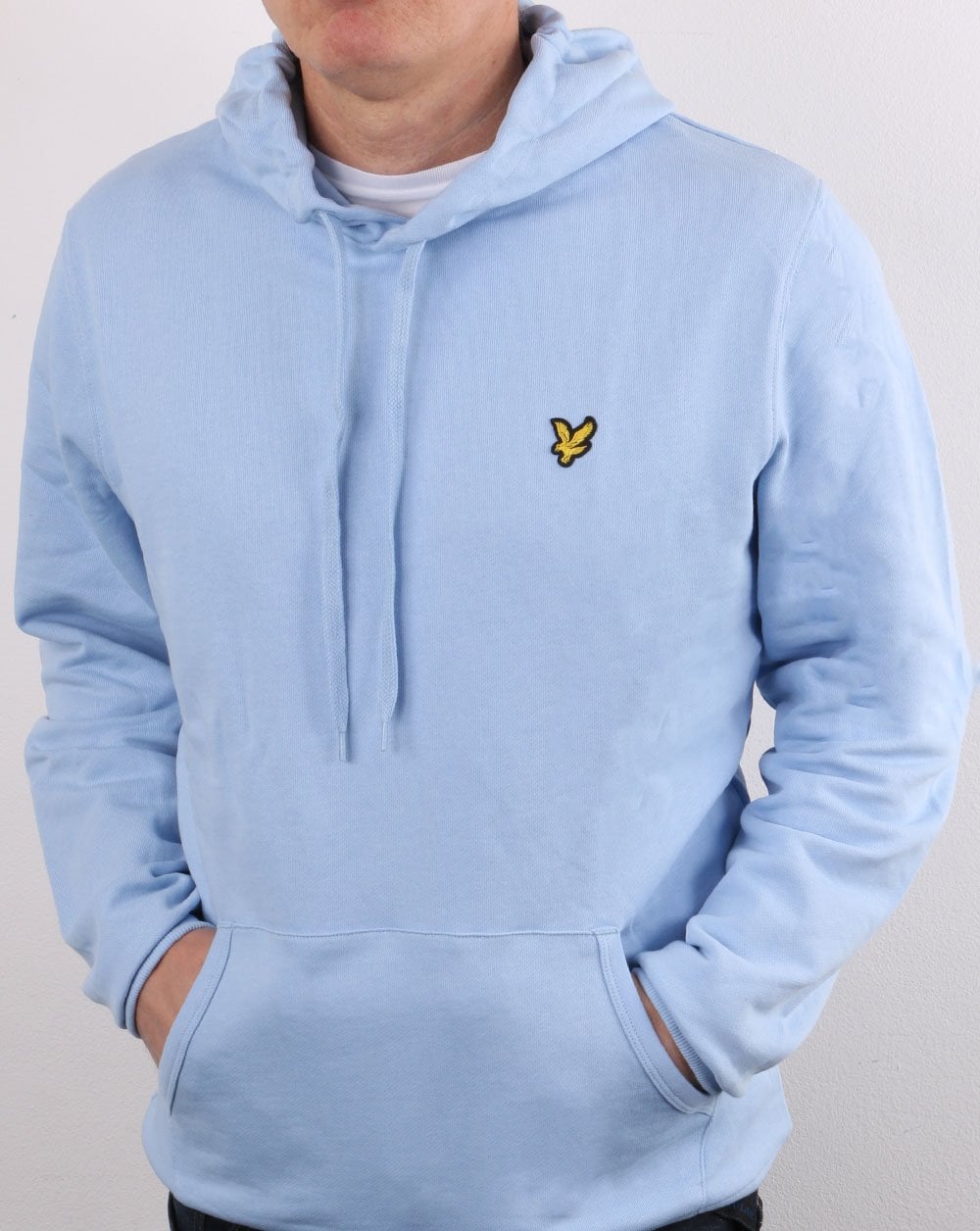 Lyle And Scott Pullover Hoodie Pool Blue