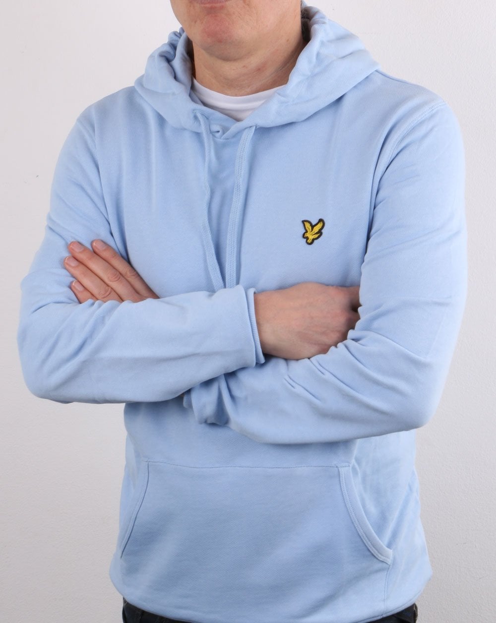Lyle And Scott Pullover Hoodie Pool Blue