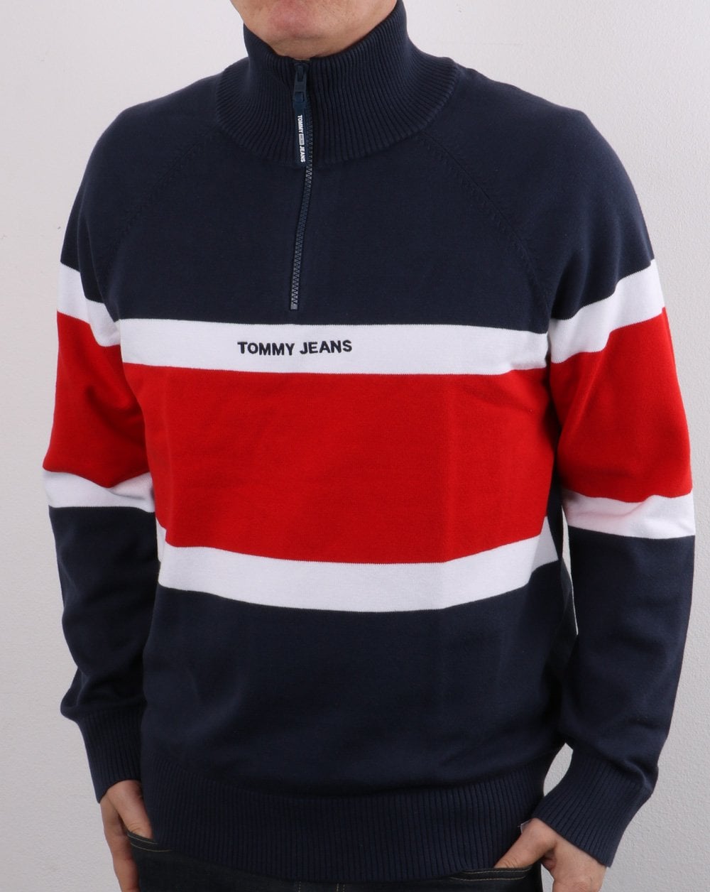 Tommy Jeans Colourblock Knit Navy
