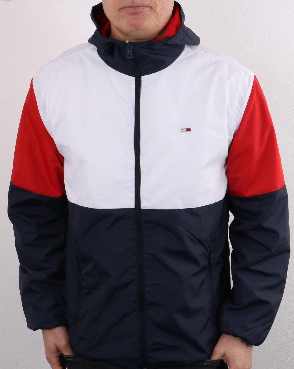 Tommy Jeans Colorblock Windbreaker White
