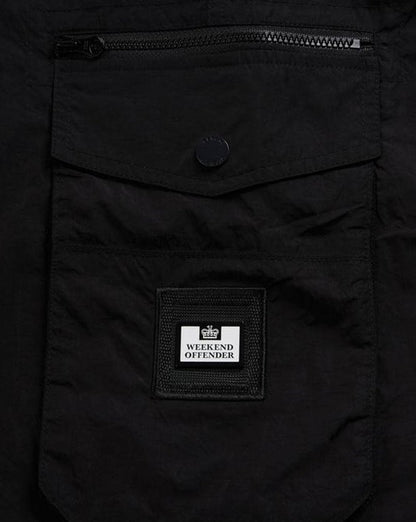 Weekend Offender Salvador Nylon Cargo Pants Black