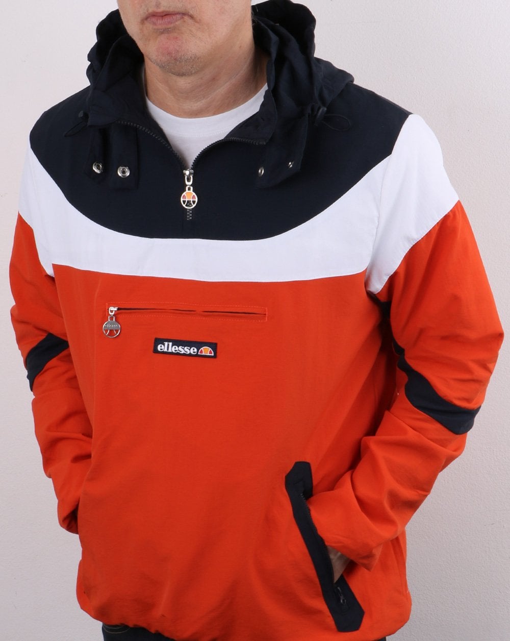 Ellesse Romelo Jacket Navy/White/Orange
