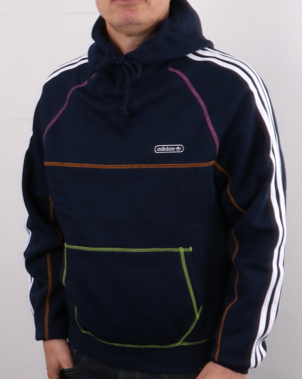 Adidas Originals Contrast Stitch Hoody Navy