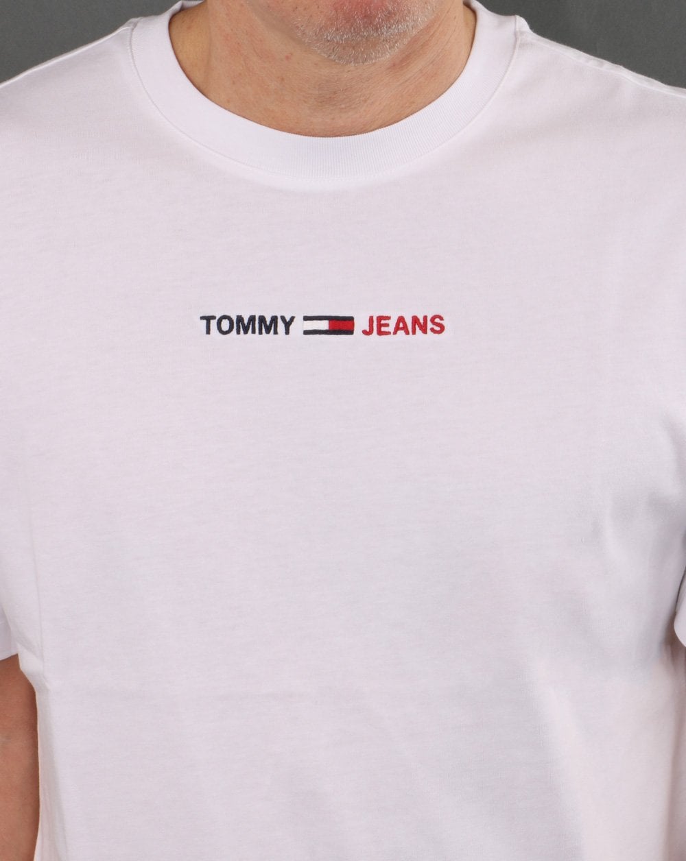Tommy Jeans Linear Logo T-shirt White
