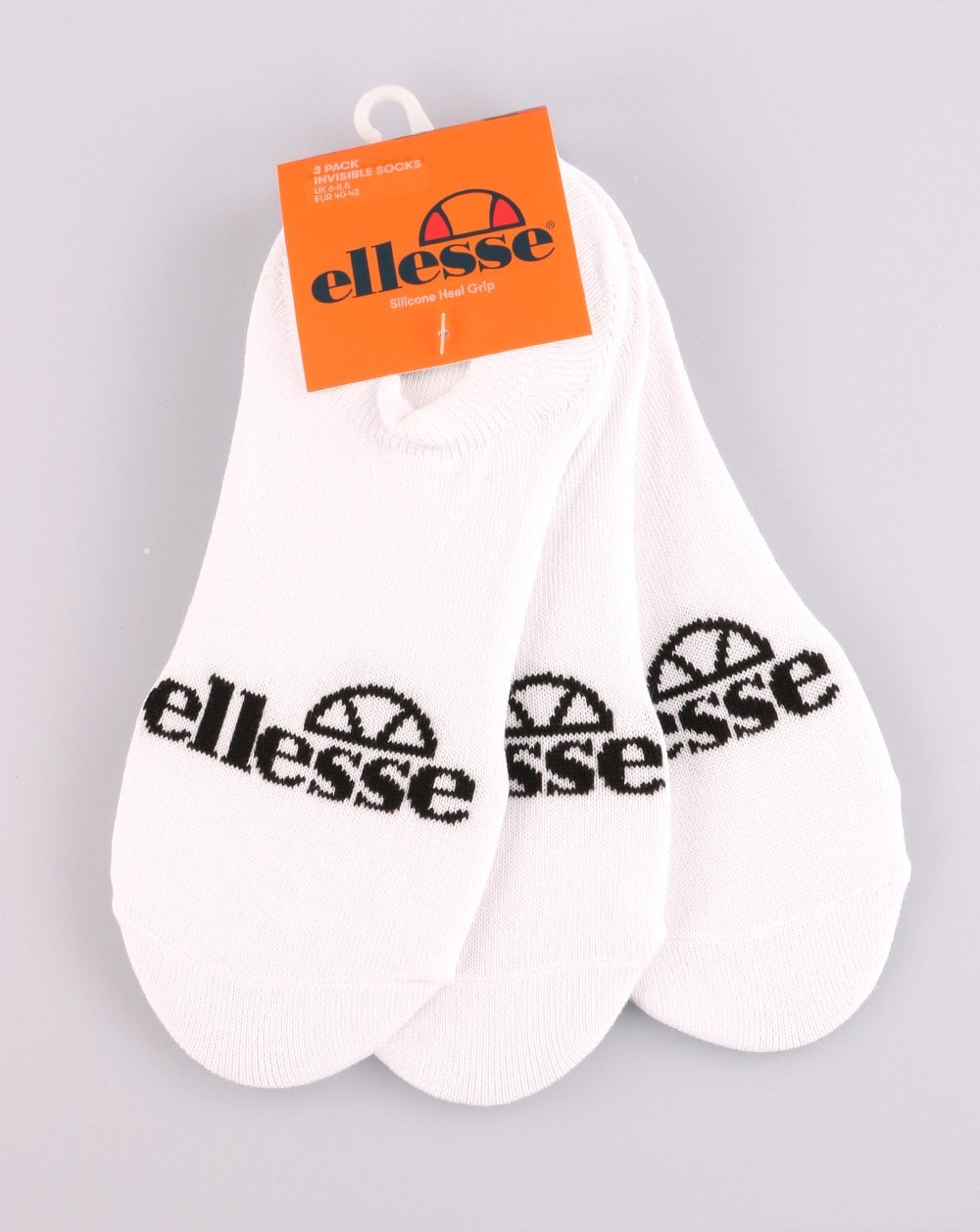 Ellesse 3 Pack Trainer Socks White