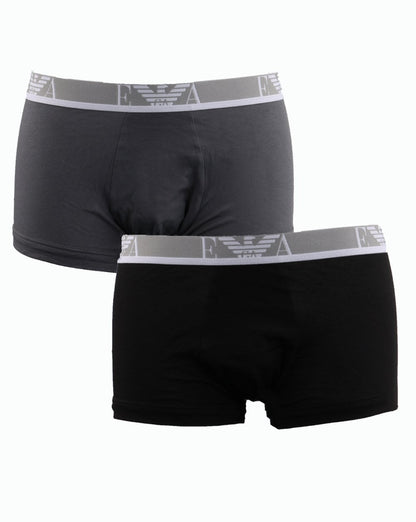Emporio Armani 3 Pack Boxer Shorts Black/grey