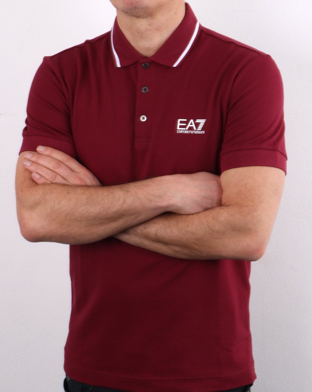Emporio Armani EA7 Polo Shirt Dark Red