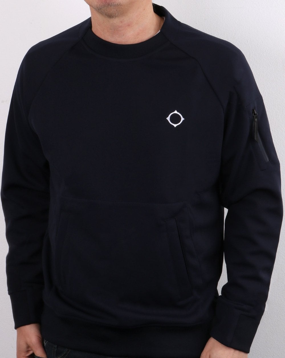 Ma.strum Tech Fleece Crew Sweatshirt Navy