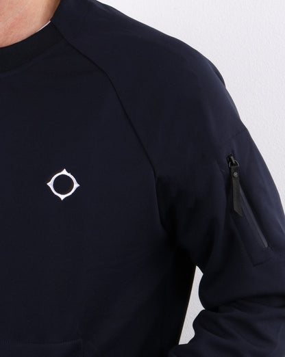 Ma.strum Tech Fleece Crew Sweatshirt Navy