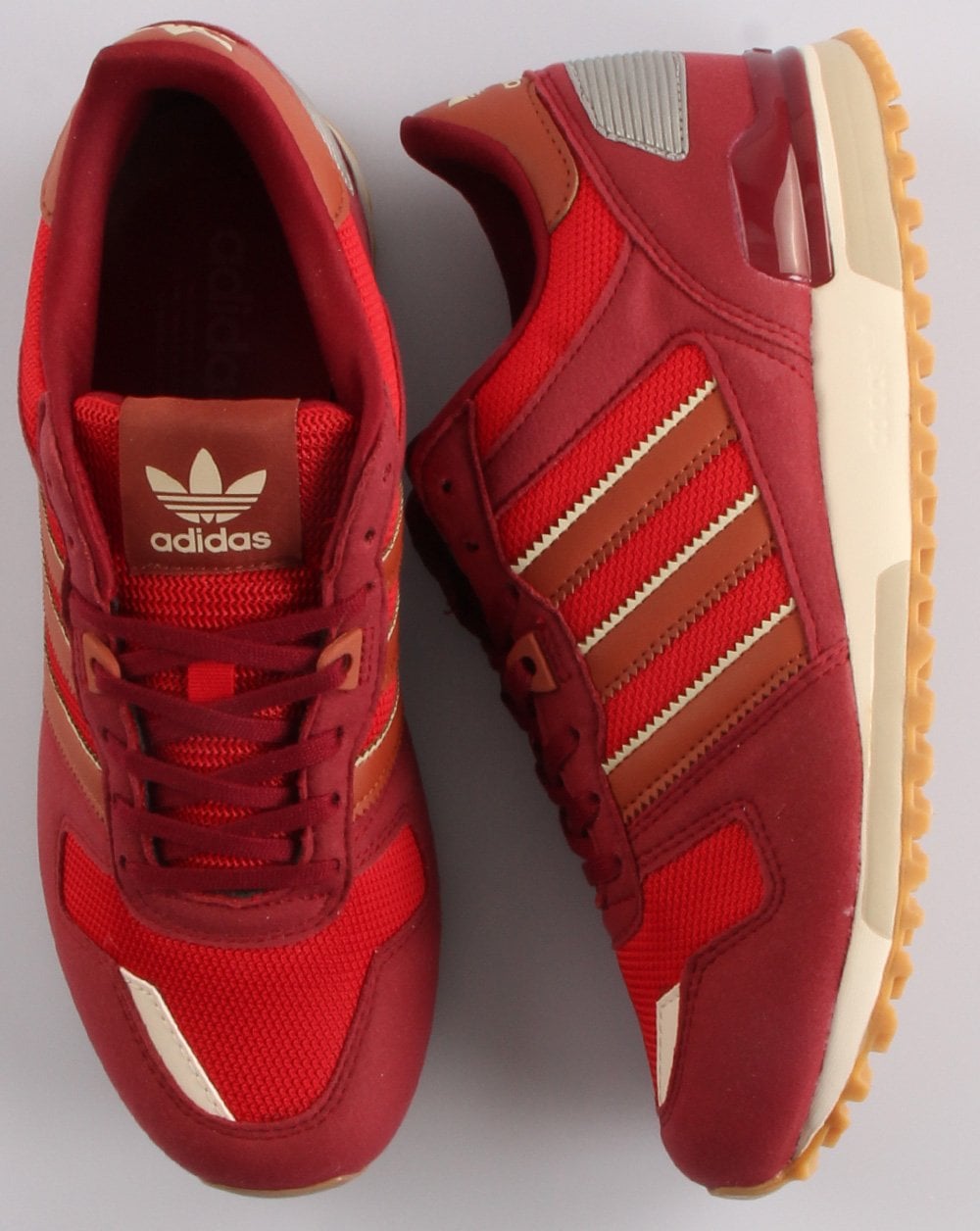 Adidas Zx 700 Trainers Scarlet Red/Sepia