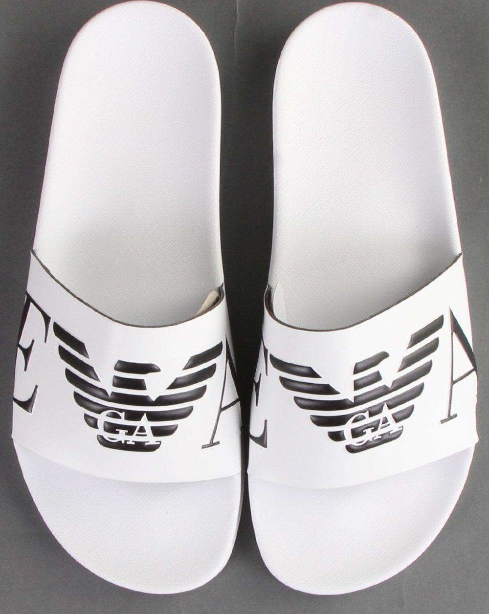 Emporio Armani Sliders White/black